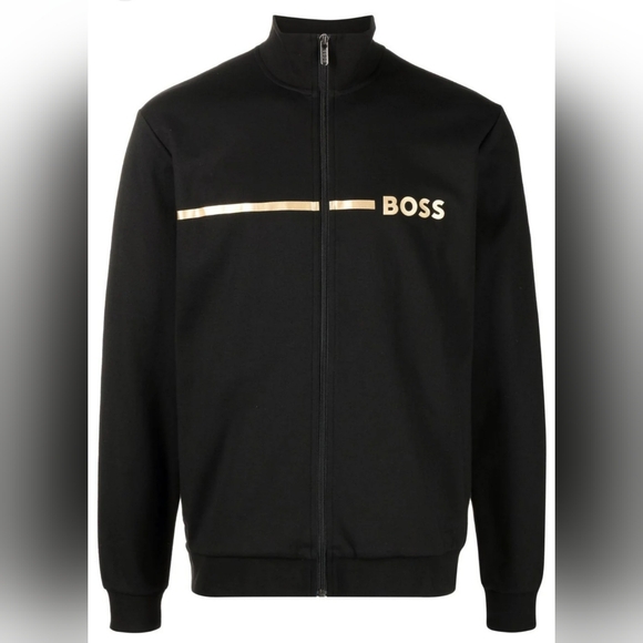 HUGO BOSS Stand Collar Logo Track Jacket Size S